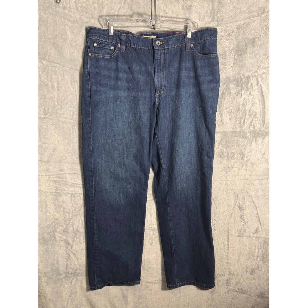 LL Bean Classic Fit Dark Wash Denim Jeans Mens‎ 38x29 Cotton Made in Mexico